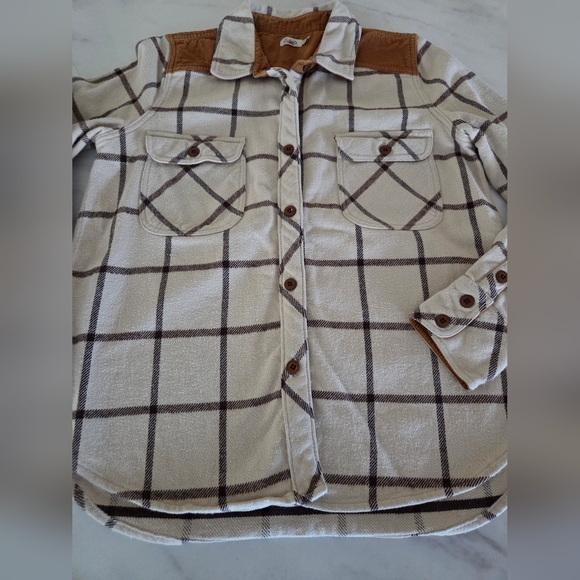 Faherty Womens Daly Flannel Plaid Shirt Button Down - Picture 12 of 14